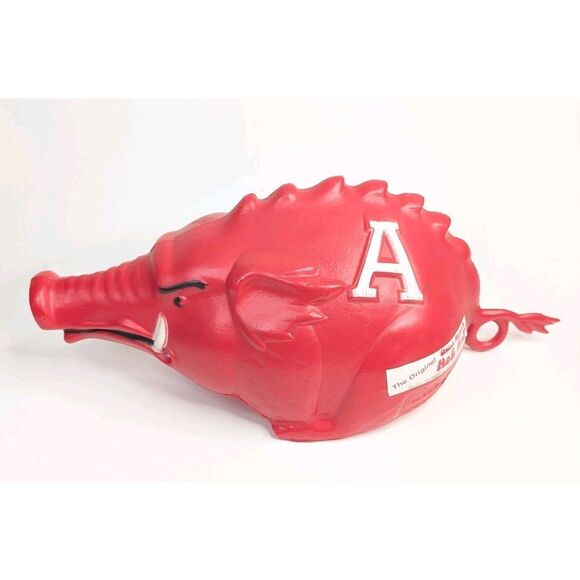 Arkansas Razorbacks Hat Blow Mold Original Uncle Heavy's Hog Helmet Vintage 1977 - Picture 5 of 8